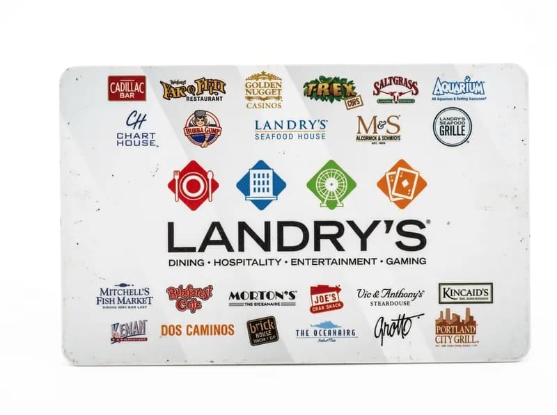 Gift Card Auction #2 - Crumbl, Top Golf, DoorDash, Landry's, AMC, Fogo De Chao, side view