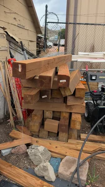 Assorted Dimensional Lumber & Timber Beams, primary view