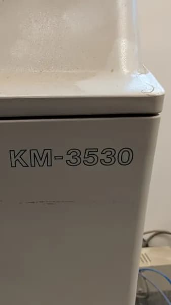Kyocera Mita KM-3530 Commercial Copying Machine, rear view