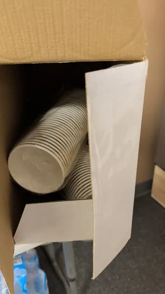 Litopak LP-CPC-16OZ-210C Compostable Coffee Cups Bulk Lot, side view