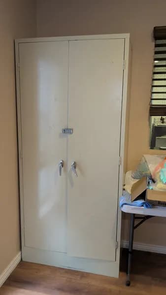 Metal Storage Cabinet w/ Adjustable Shelves, primary view