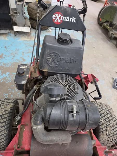Exmark Turf Tracer Walk-Behind Mower with ECS Controls, rear view