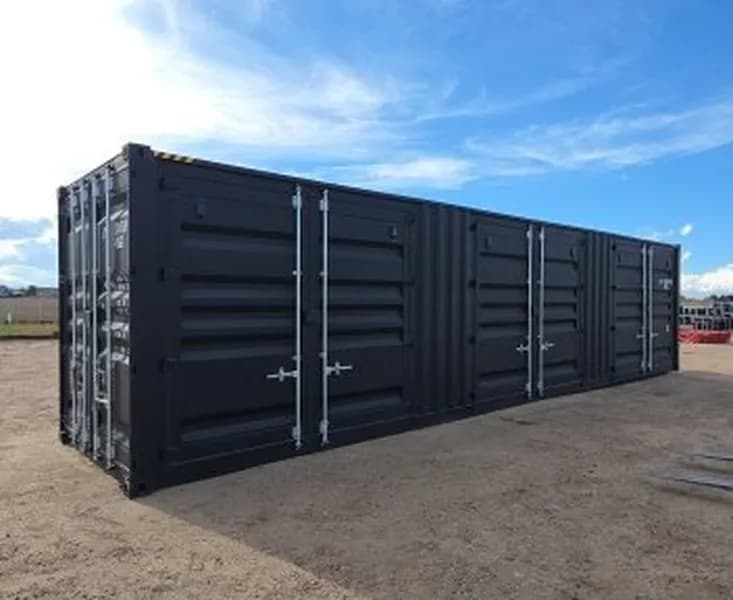 40' One-Trip Shipping Container - Secure Storage / Conex - Three Side Doors, primary view