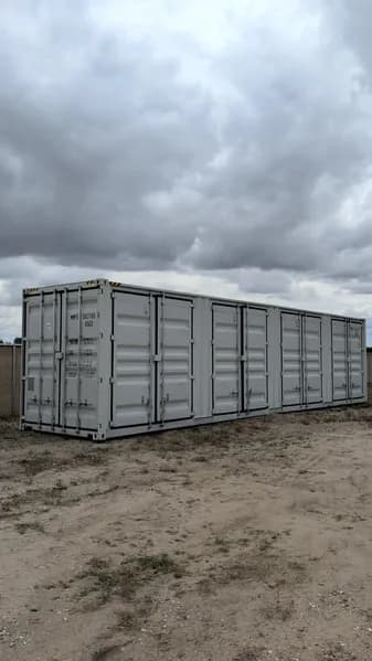 40' One-Trip Shipping Container - Secure Storage / Conex - Four Side Doors, primary view