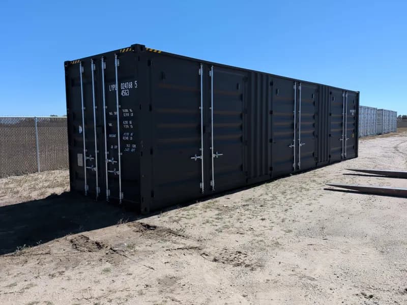 40' One-Trip Shipping Container - Secure Storage / Conex - Three Side Doors, primary view